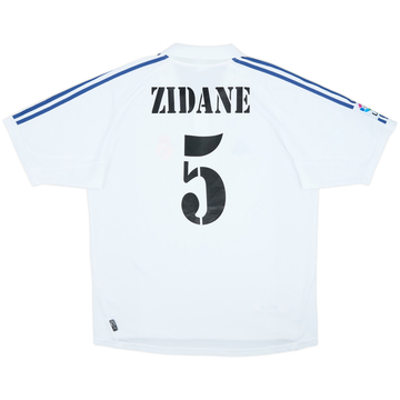 2001 Real Madrid Home Shirt Zidane #5 - 6/10 - (XL)