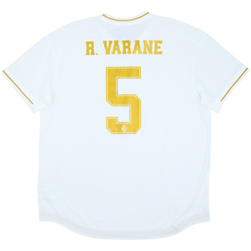 2019-20 Real Madrid Authentic Home Shirt R. Varane #5 (XXL)