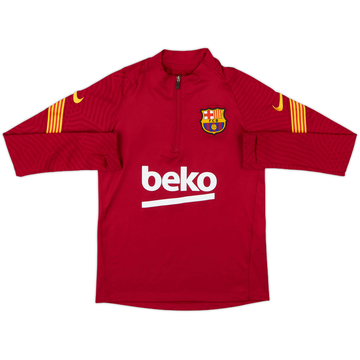 2020-21 Barcelona Nike 1/4 Zip Drill Top - 7/10 - (S.Boys)