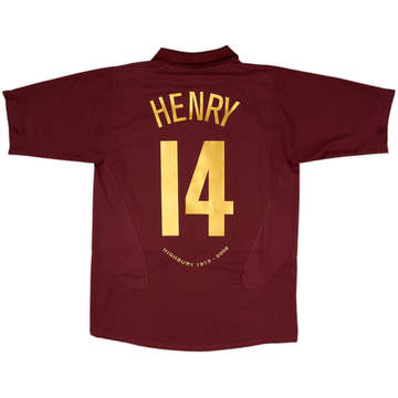 2005-06 Arsenal Home Shirt Henry #14 - 8/10 - (L)