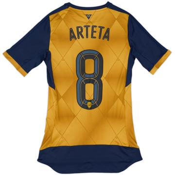 2015-16 Arsenal Player Issue (ACTV Fit) Away Shirt Arteta #8 (S)