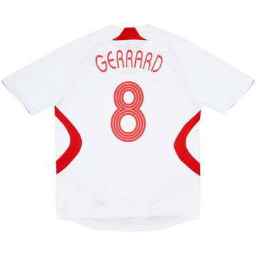 2007-08 Liverpool Away Shirt Gerrard #8 - 8/10 - (XL)