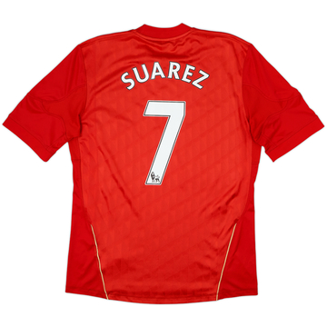 2010-12 Liverpool Home Shirt Suarez #7 - 6/10 - (M)