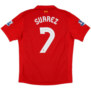 2012-13 Liverpool Home Shirt Suarez #7 - 9/10 - (L)