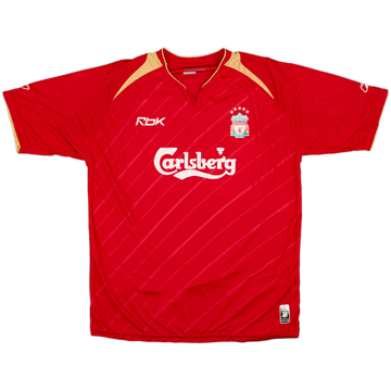 2005-06 Liverpool CL Home Shirt - 5/10 - (L)