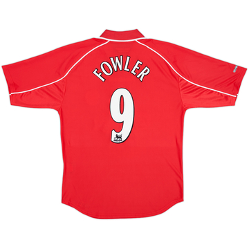 2000-02 Liverpool 'Worthington Cup Final' Home Shirt Fowler #9 - 9/10 - (S)