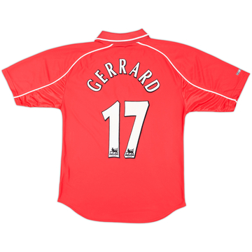 2000-02 Liverpool Home Shirt Gerrard #17 - 8/10 - (S)