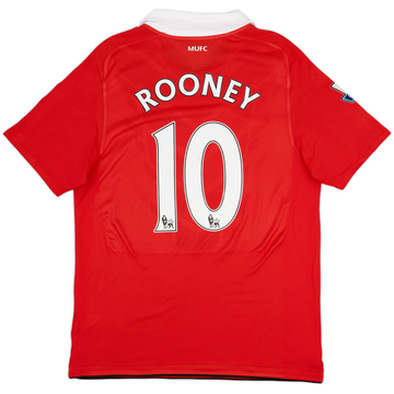 2010-11 Manchester United Home Shirt Rooney #10 - 8/10 - (M)