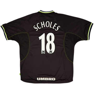 1998-99 Manchester United Third Shirt Scholes #18 - 8/10 - (XXL)