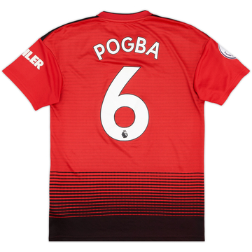 2018-19 Manchester United Home Shirt Pogba #6 - 8/10 - (S)