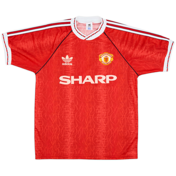 1990-92 Manchester United Home Shirt - 9/10 - (M)