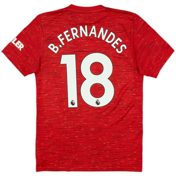 2020-21 Manchester United Home Shirt B.Fernandes #18 - 6/10 - (S)
