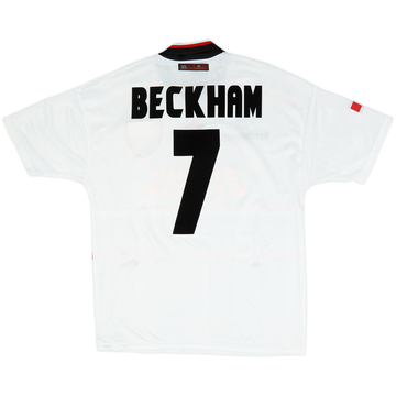 1997-99 Manchester United Away Shirt Beckham #7 - 8/10 - (M)