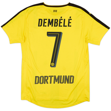 2016-17 Borussia Dortmund Home Shirt Dembele #7 - 7/10 - (M)