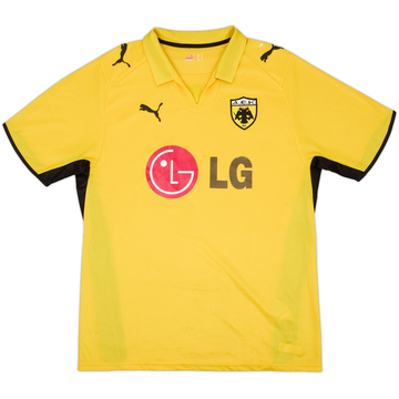 2008-09 AEK Athens Home Shirt - 8/10 - (L)