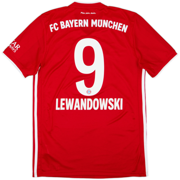 2020-21 Bayern Munich Home Shirt Lewandowski #9 - 8/10 - (S)
