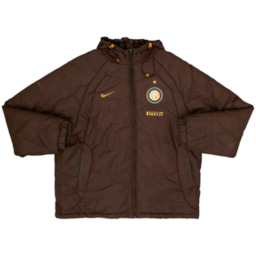2008-09 Inter Milan Nike Hooded Bench Coat - 8/10 - (XL)