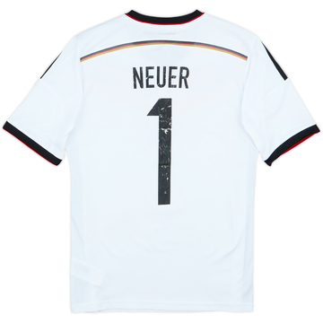 2014-15 Germany Home Shirt Neuer #1 - 5/10 - (XL.Boys)