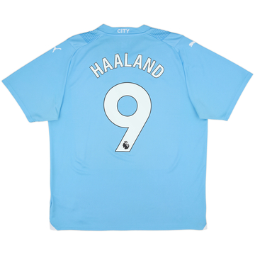 2023-24 Manchester City Home Shirt Haaland #9 - 10/10 - (XL)