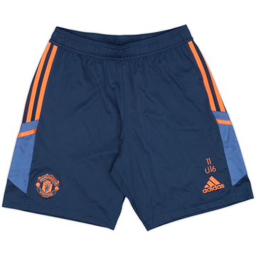 2022-23 Manchester United Youth Issue adidas Training Shorts #11 U16 - 8/10 - (M)