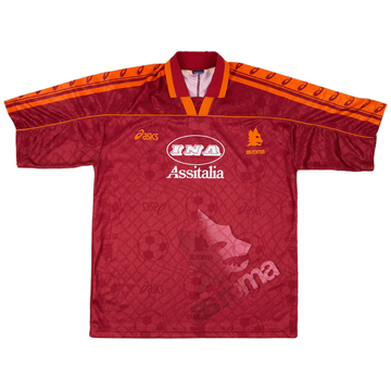 1995-96 Roma Home Shirt - 8/10 - (XL)