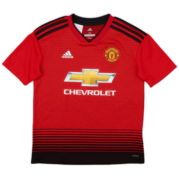 2018-19 Manchester United Home Shirt - 9/10 - (M.Boys)