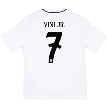 2024-25 Real Madrid Home Shirt Vini Jr #7 (KIDS)