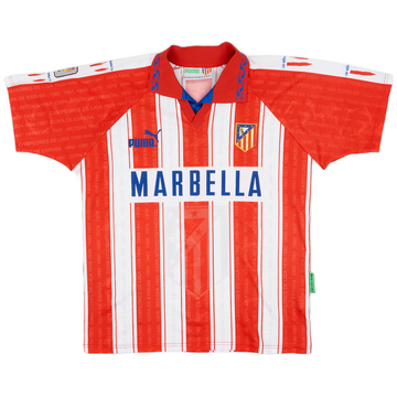 1995-96 Atletico Madrid Home Shirt - 7/10 - (S)
