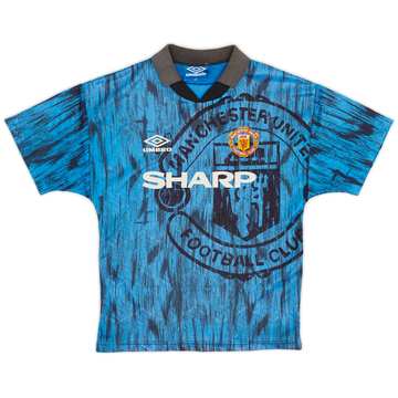 1992-93 Manchester United Away Shirt - 6/10 - (L.Boys)