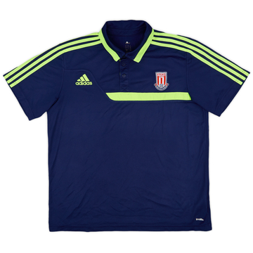 2013-14 Stoke City adidas Polo Shirt - 7/10 - (L)