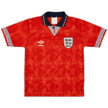 1990-93 England Away Shirt - 8/10 - (L.Boys)