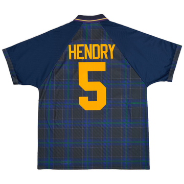 1994-96 Scotland Home Shirt Hendry #5 - 9/10 - (XL)