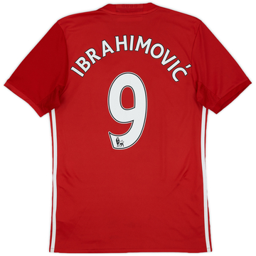 2016-17 Manchester United Home Shirt Ibrahimovic #9 - 7/10 - (S)