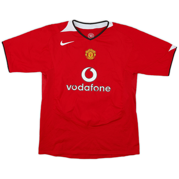 2004-06 Manchester United Home Shirt - 7/10 - (XL.Boys)
