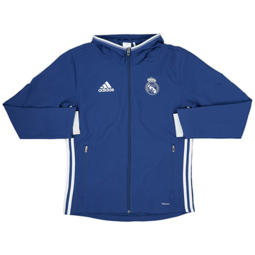 2016-17 Real Madrid adidas Hooded Track Jacket - 7/10 - (S)