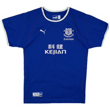 2003-04 Everton Home Shirt - 7/10 - (S.Boys)