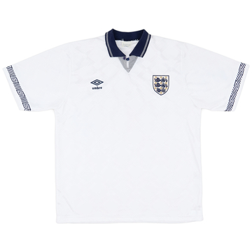 1990-92 England Home Shirt - 9/10 - (XL)