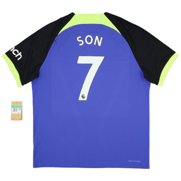 2022-23 Tottenham Authentic Away Shirt Son #7 (XL)