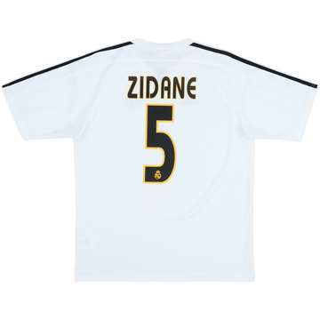 2003-04 Real Madrid Home Shirt Zidane #5 - 6/10 - (15-16 Years)