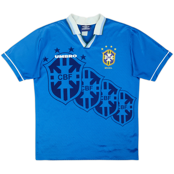 1994-97 Brazil Away Shirt - 8/10 - (L)