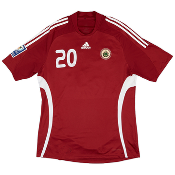 2008-10 Latvia Match Issue World Cup Qualifiers Home Shirt #20
