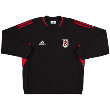 2001-02 Fulham adidas Fleece Drill Top - 8/10 - (L.Boys)