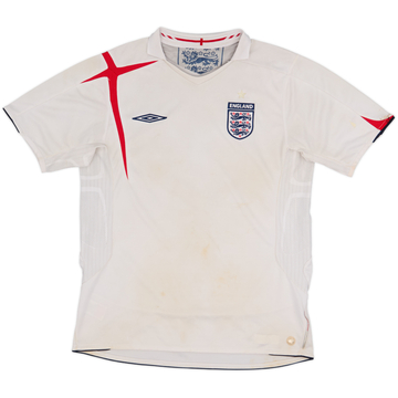 2005-07 England Home Shirt - 3/10 - (M)