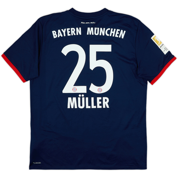 2017-18 Bayern Munich Away Shirt Muller #25 - 9/10 - (L)