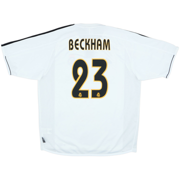 2003-04 Real Madrid Home Shirt Beckham #23 - 6/10 - (L)