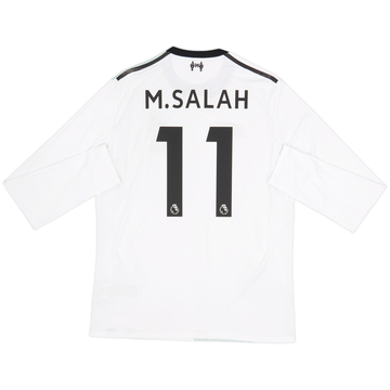 2017-18 Liverpool Away L/S Shirt M.Salah #11 - 7/10 - (M)
