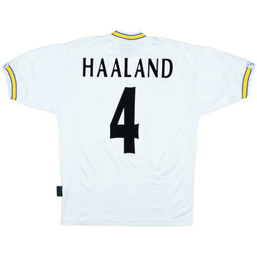 1996-98 Leeds United Home Shirt Haaland #4 - 8/10 - (S)