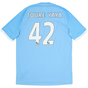 2010-11 Manchester City 'FA Cup Final' Home Shirt Toure Yaya #42 - 8/10 - (XL)