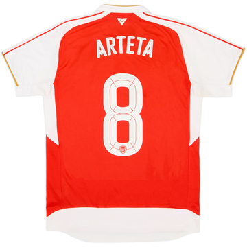 2015-16 Arsenal Home Shirt Arteta #8 - 8/10 - (M)