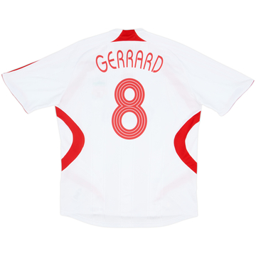 2007-08 Liverpool Away Shirt Gerrard #8 - 6/10 - (L)